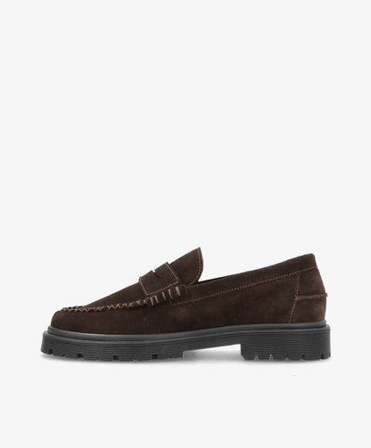 MONROE S - Mørkebrun Ruskind - Loafers - Dame