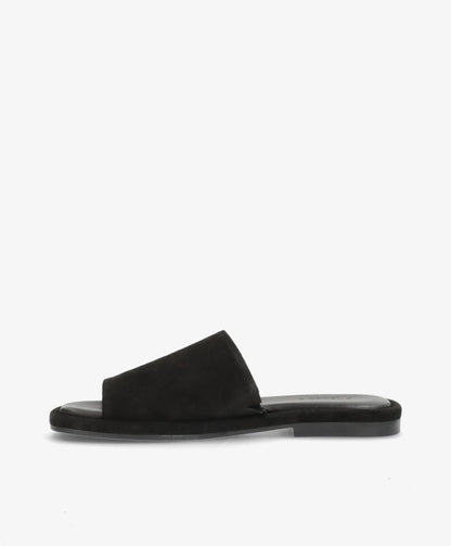 ONRY Feel SO - Sort ruskind oil - Flat sandals Dame