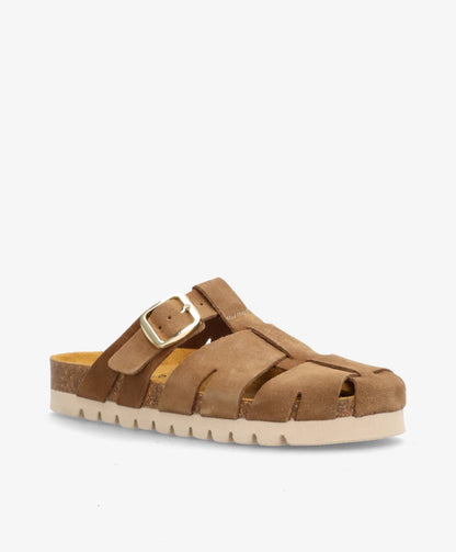 PUNCH S - Mellembrun ruskind - Sliders Dame
