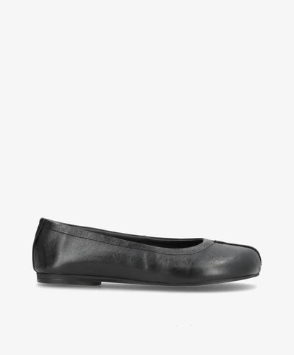 SENSES - Sort Læder - Ballerina wide  - Dame
