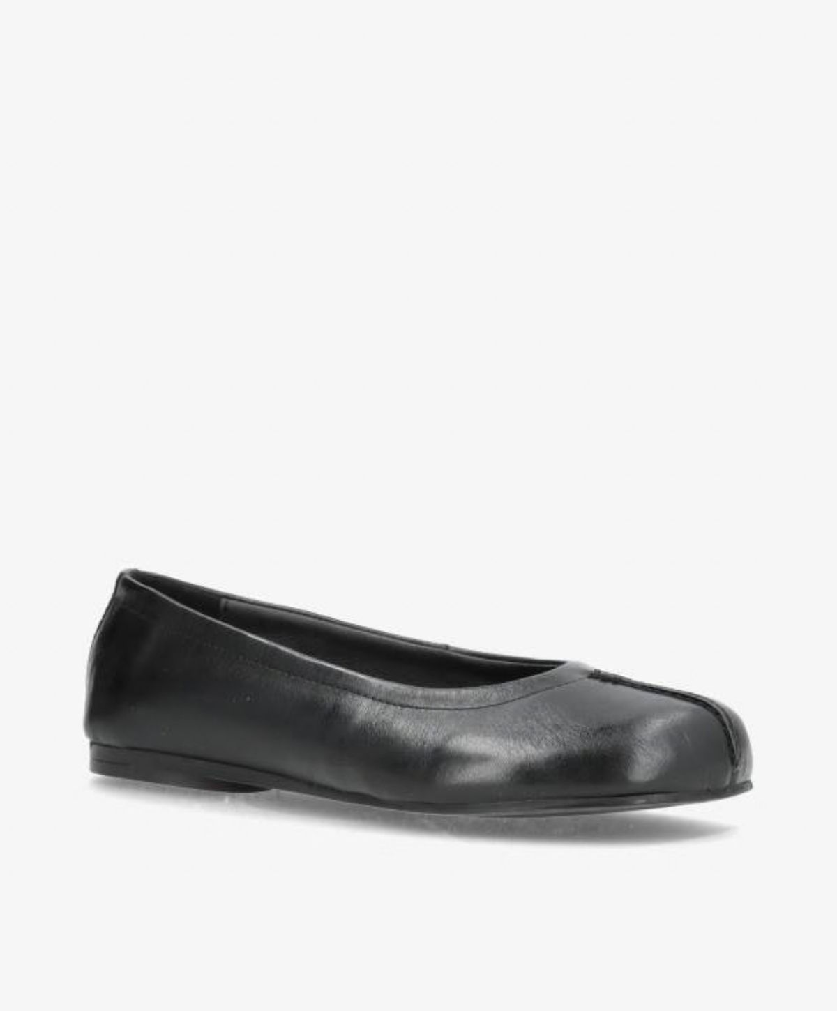 SENSES - Sort Læder - Ballerina wide  - Dame