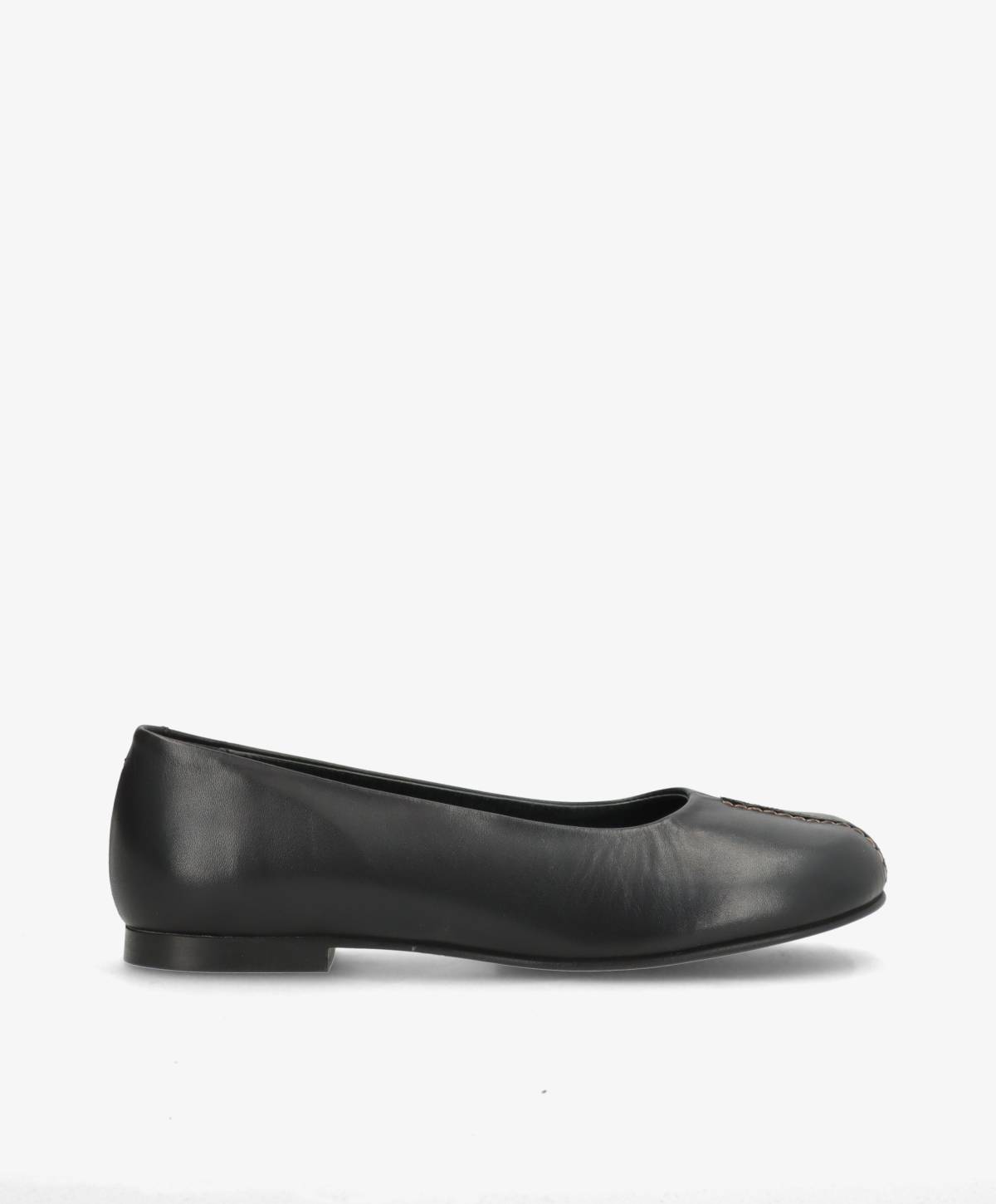WHISBARE - Sort Læder - Barefoot Ballerina - Dame