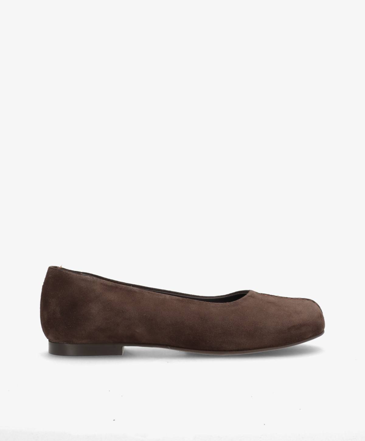 Preorder - lev. uge 39 - WHISBARE S - Mørkebrun Ruskind - Barefoot Ballerina - Dame