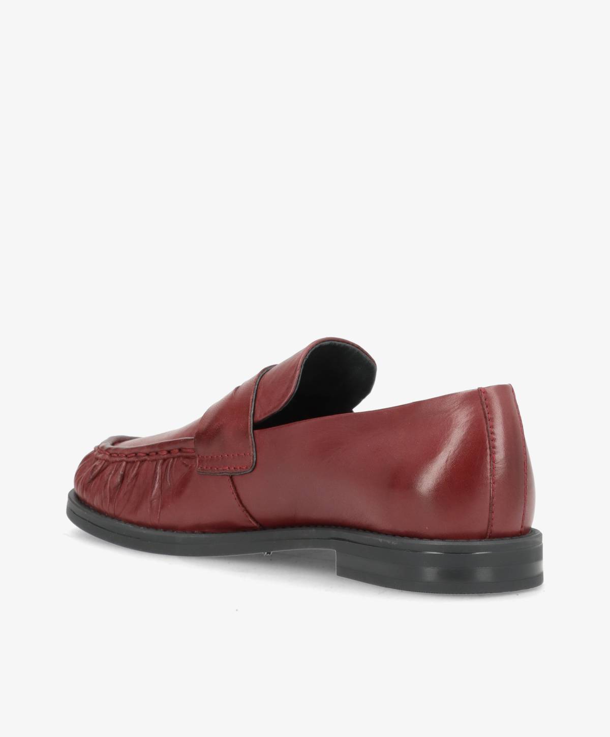 WHISPER - Vinrød blødt læder - Loafers Dame