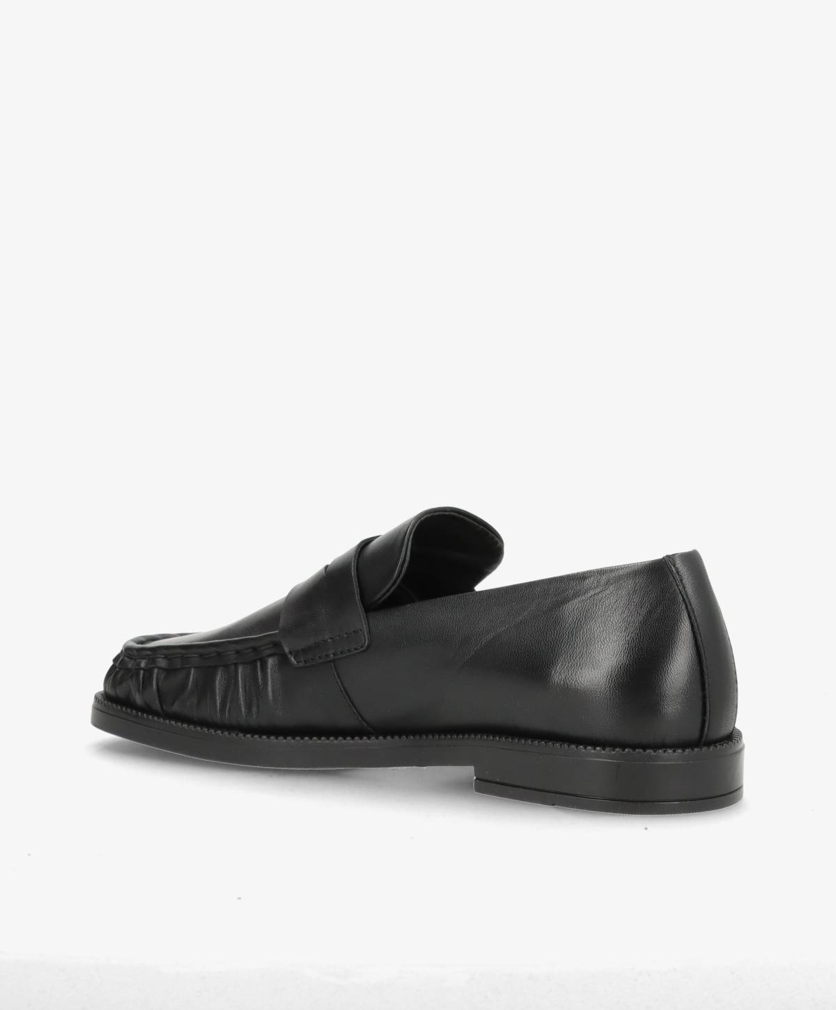 WHISPER WIDE - Sort Læder - Loafers - Dame