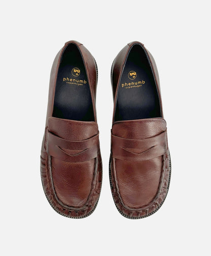 Preorder - lev. uge 39 - WHISPER WIDE - Mørkebrun Læder - Loafers - Dame