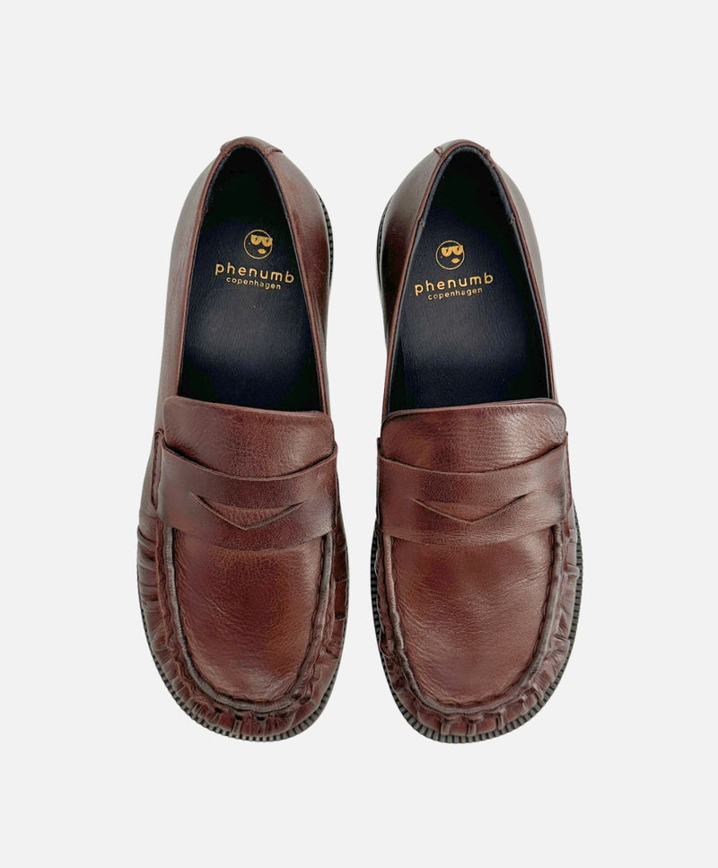 Preorder - lev. uge 39 - WHISPER WIDE - Mørkebrun Læder - Loafers - Dame