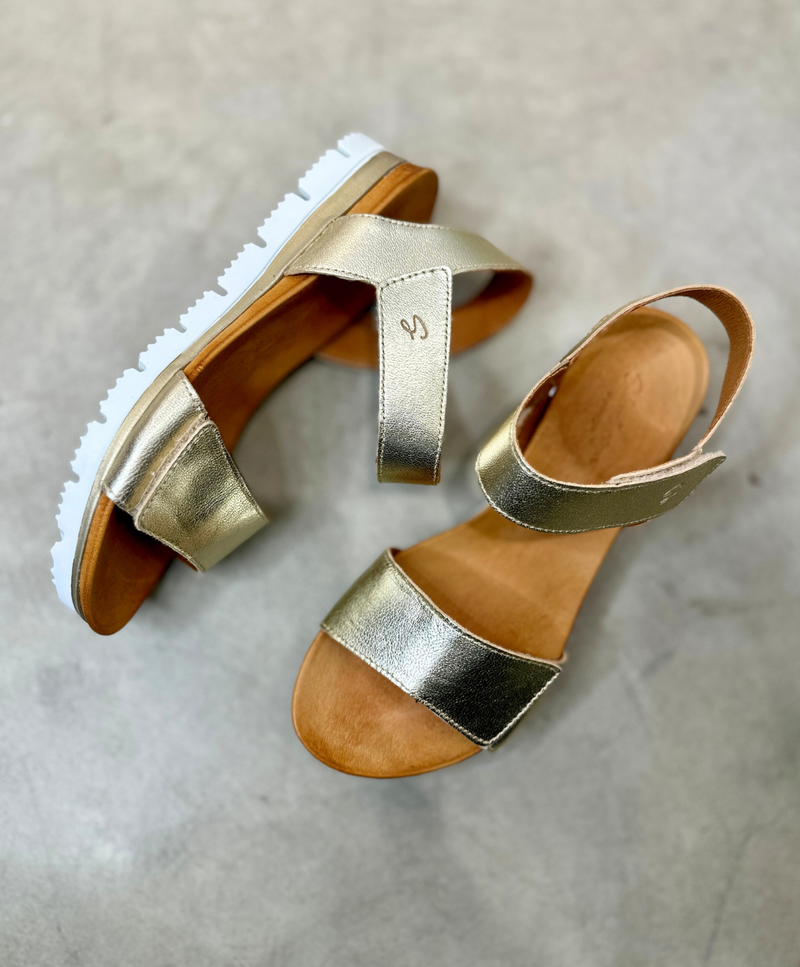 TOSCANA - Dame sandal - Guld