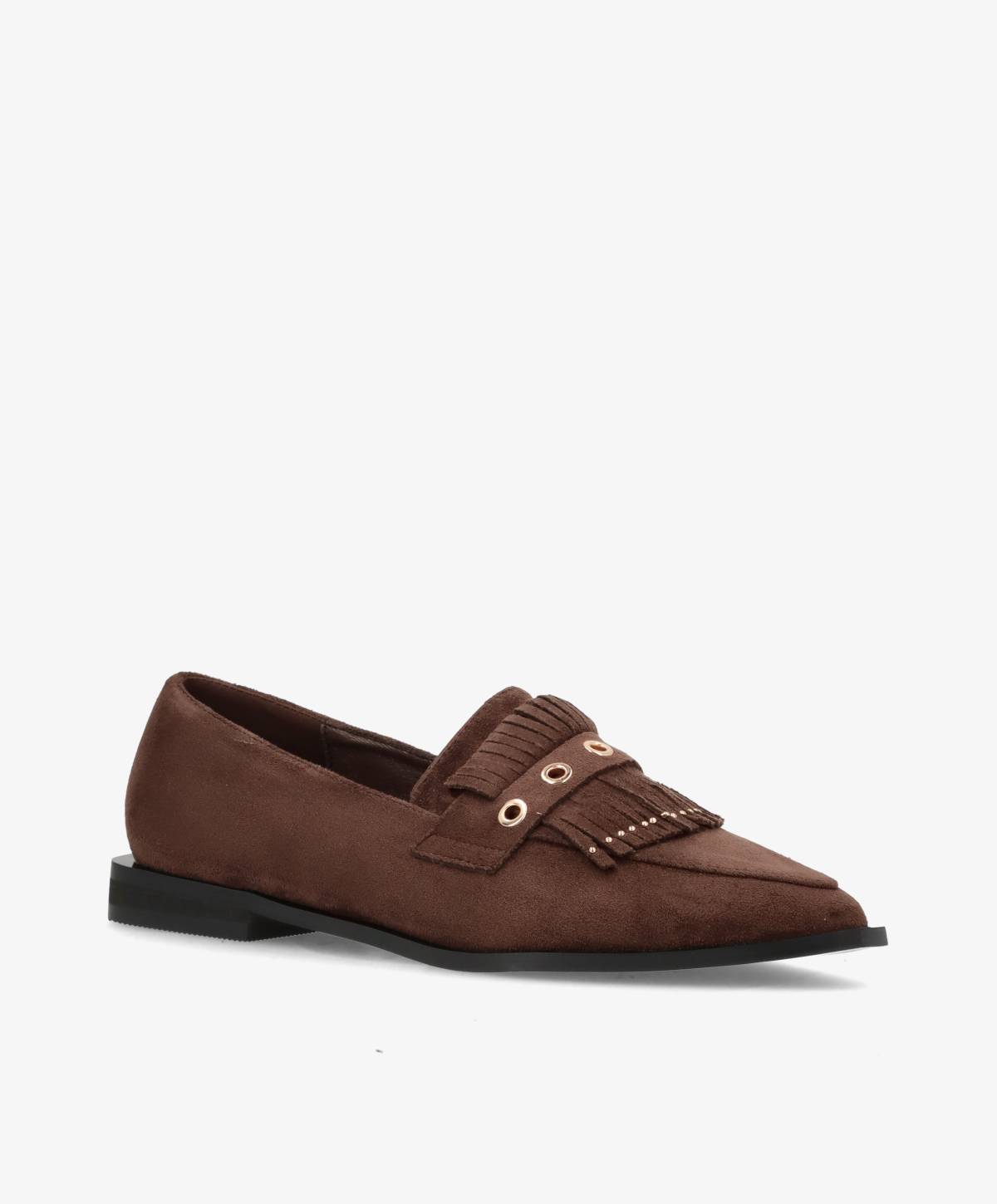 Shoecobay - Mørkebrun Vegan ruskind - sko - Dame