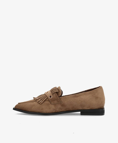 Shoecobay - Taupe Vegan ruskind - sko - Dame