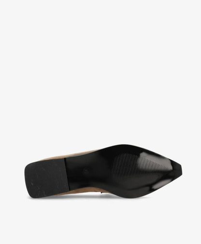 Shoecobay - Taupe Vegan ruskind - sko - Dame