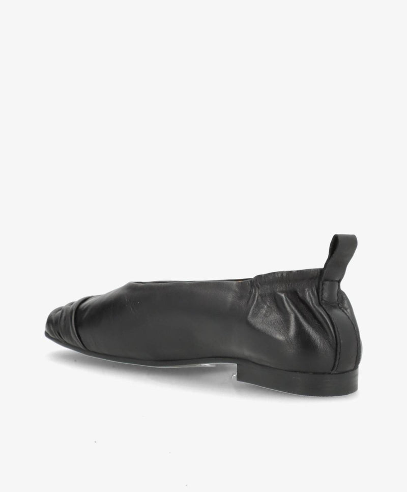 AZURA - Sort læder - Ballerina Dame