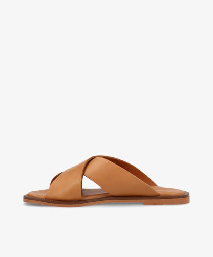 BIONNE - Cognac læder - Sliders Dame