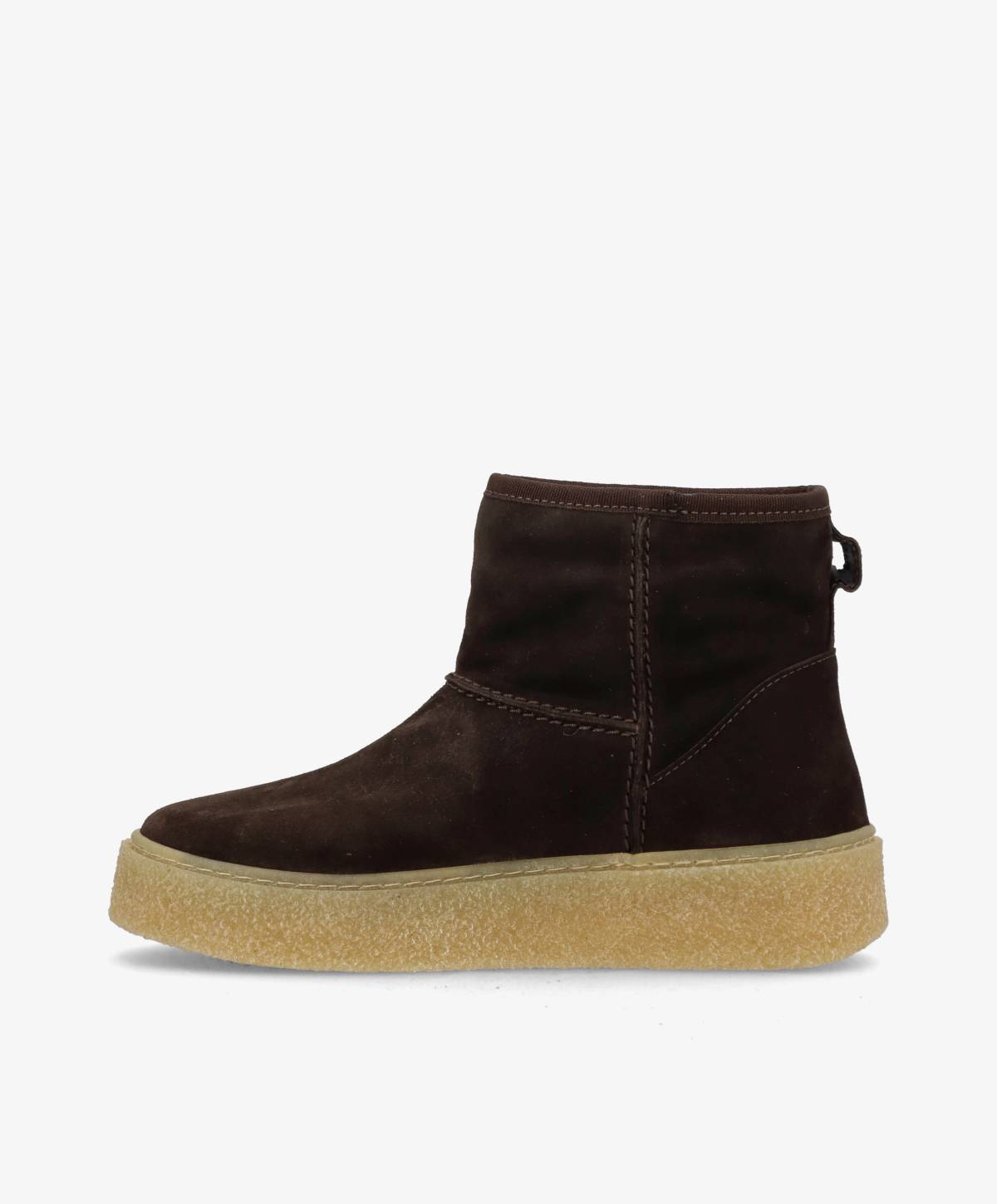 BITTEN S WARM - Mørkebrun Ruskind - Ankelstøvle - Dame