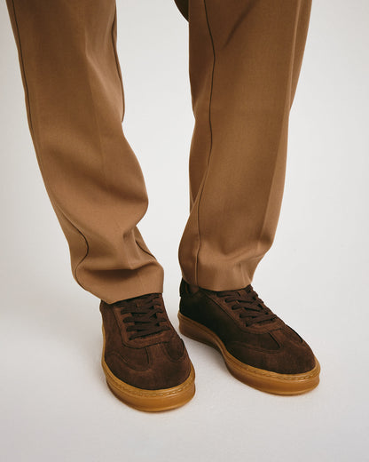 PRIME BEAT SS - Mørkebrun ruskind - Sneakers low Dame