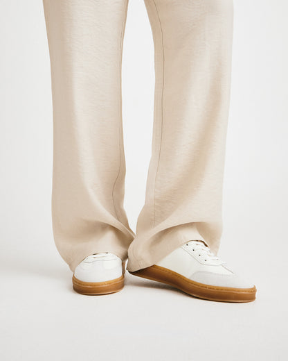 SIGNAL PULSE F - Hvid læder med struktur - Sneakers low Dame