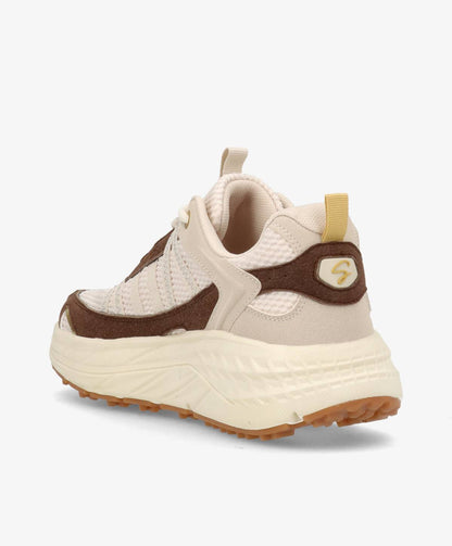 ENZO Foam - Beige-brun mesh -  Dame