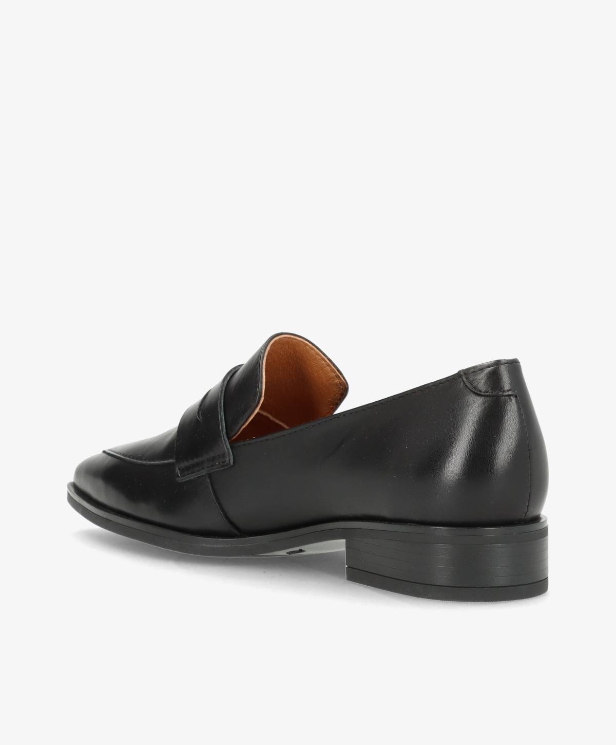 HENNY - Sort Læder - Loafers - Dame