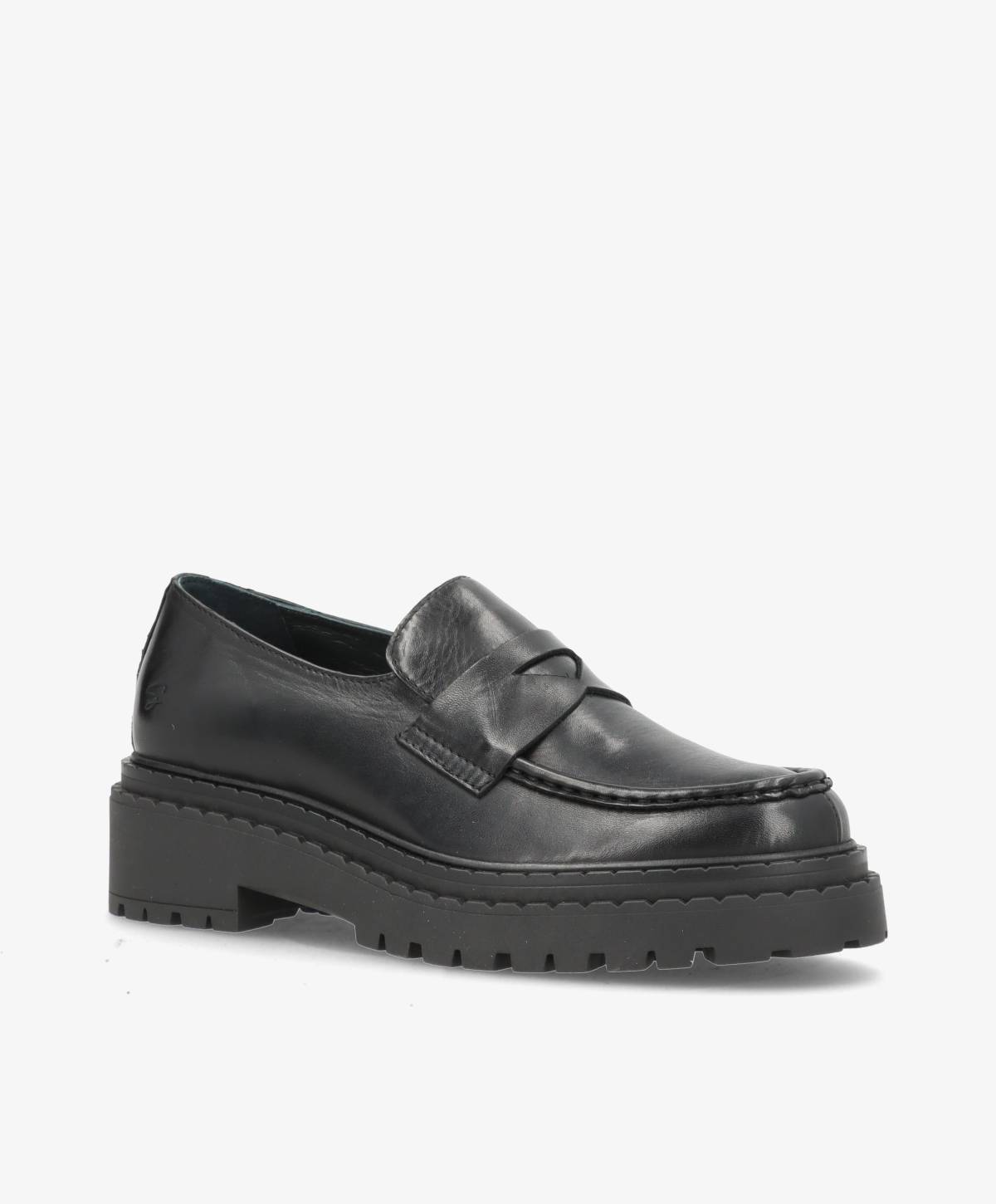LIEKE - Sort Læder - Loafers - Dame