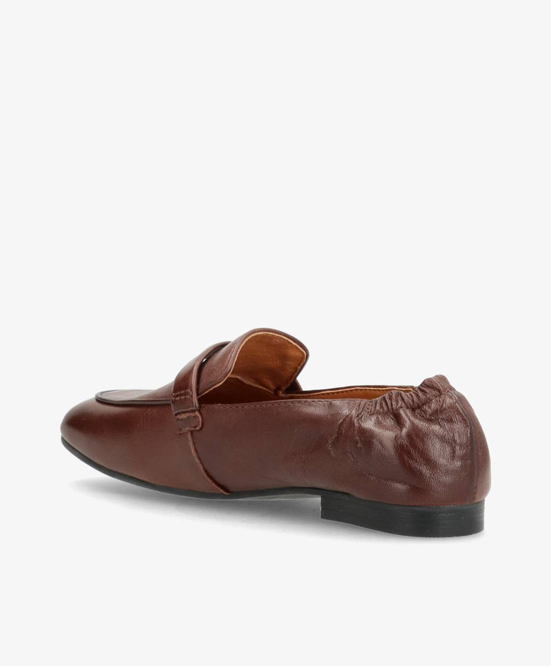 LINNEA - Mørkebrun læder -  Dame