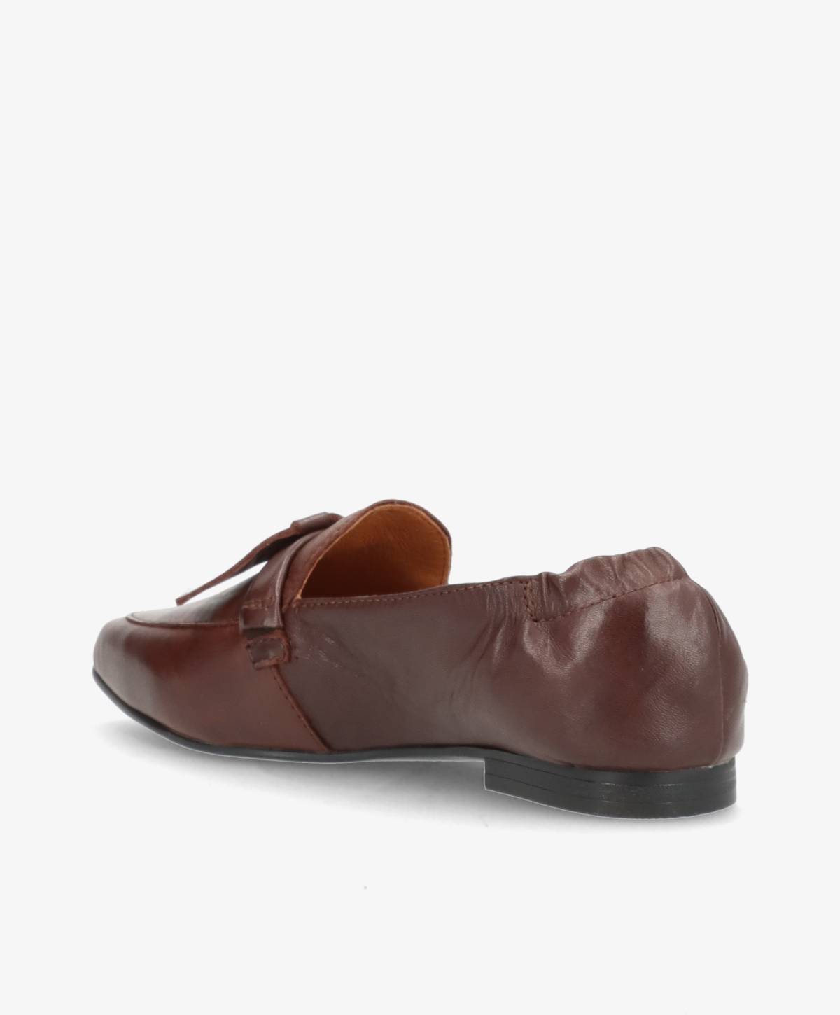 LUMIÉ - Mørkebrun læder - Loafers med spids Dame