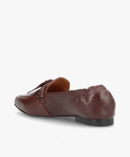 LUMIÉ - Mørkebrun læder - Loafers med spids Dame