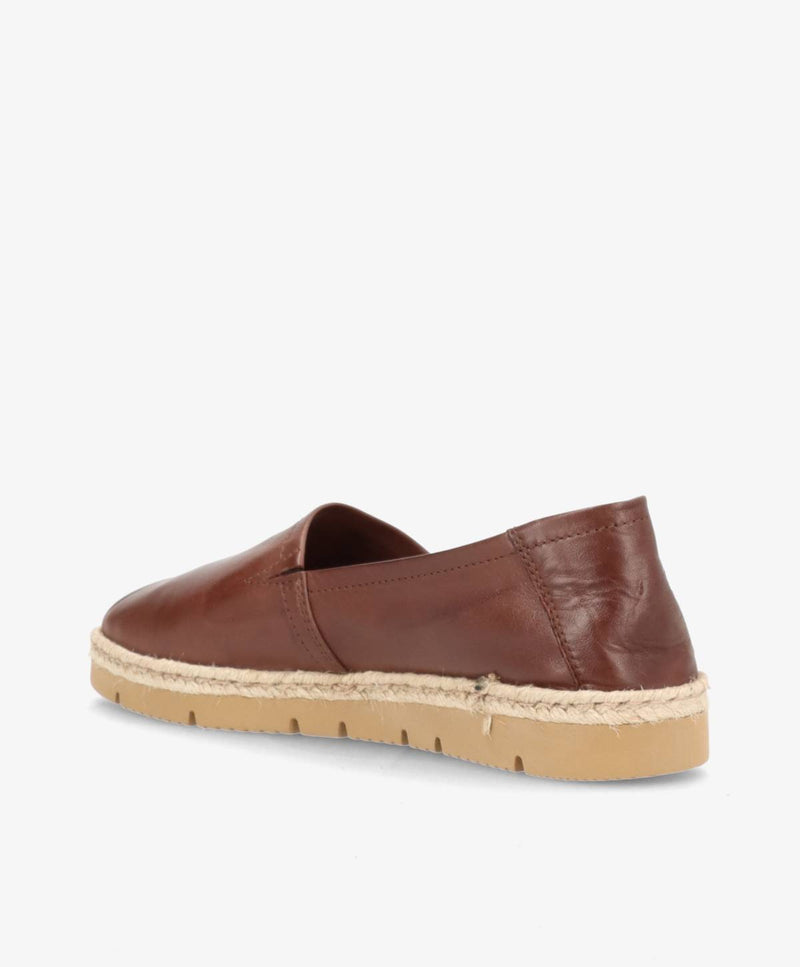 MARISOL - Mørkebrun læder - Ballerina Dame