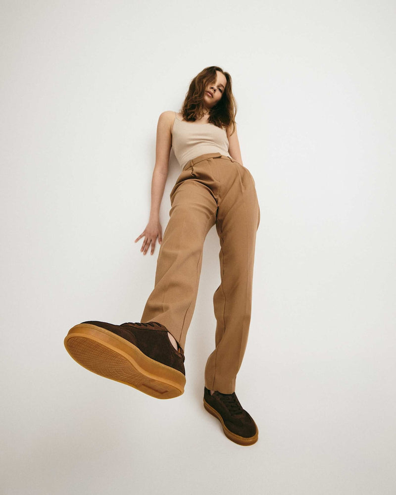 SIGNAL PULSE S - Mørkebrun ruskind - Sneakers low Dame