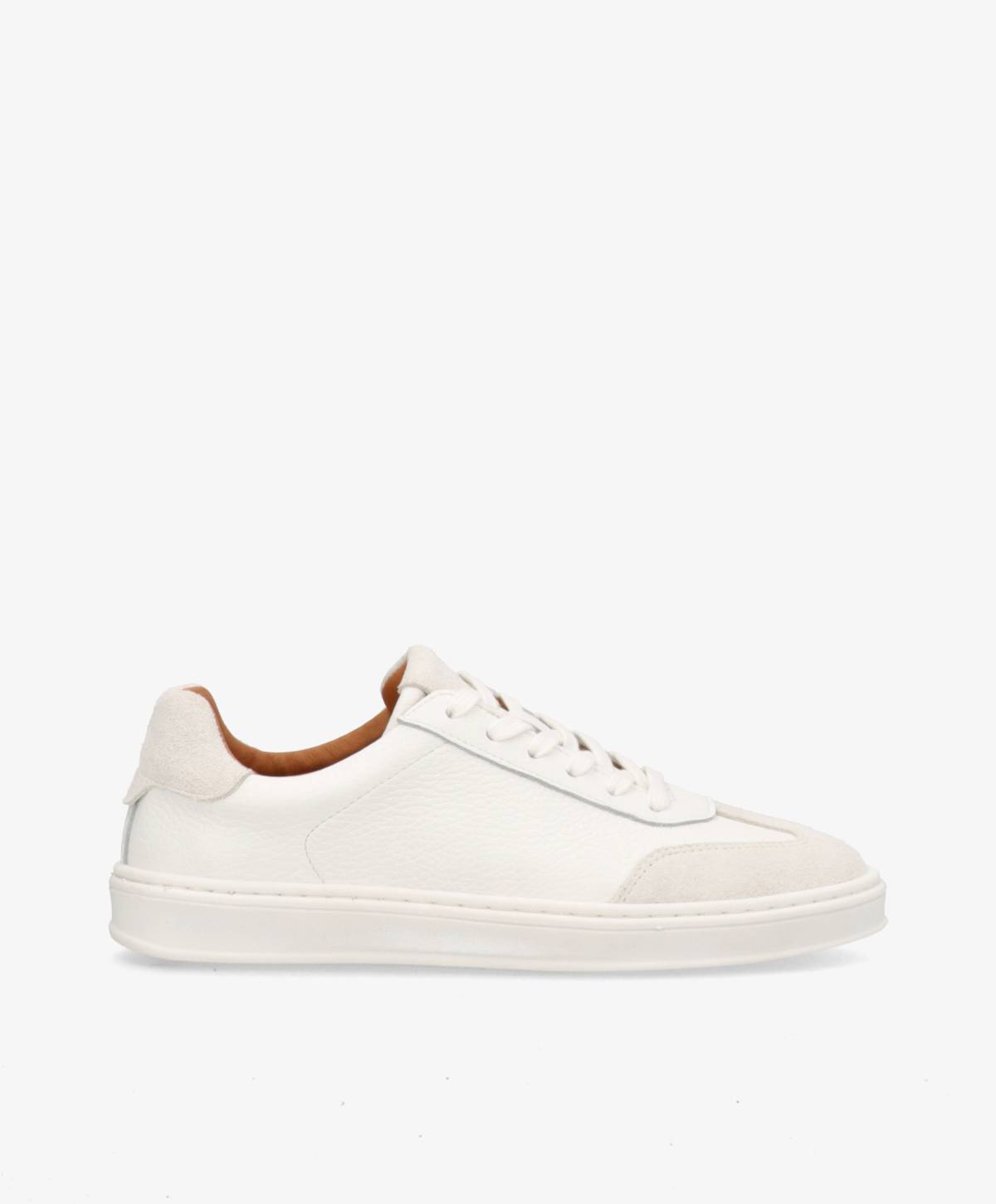 SIGNAL PULSE F WHT - Hvid læder med struktur - Sneakers low Dame