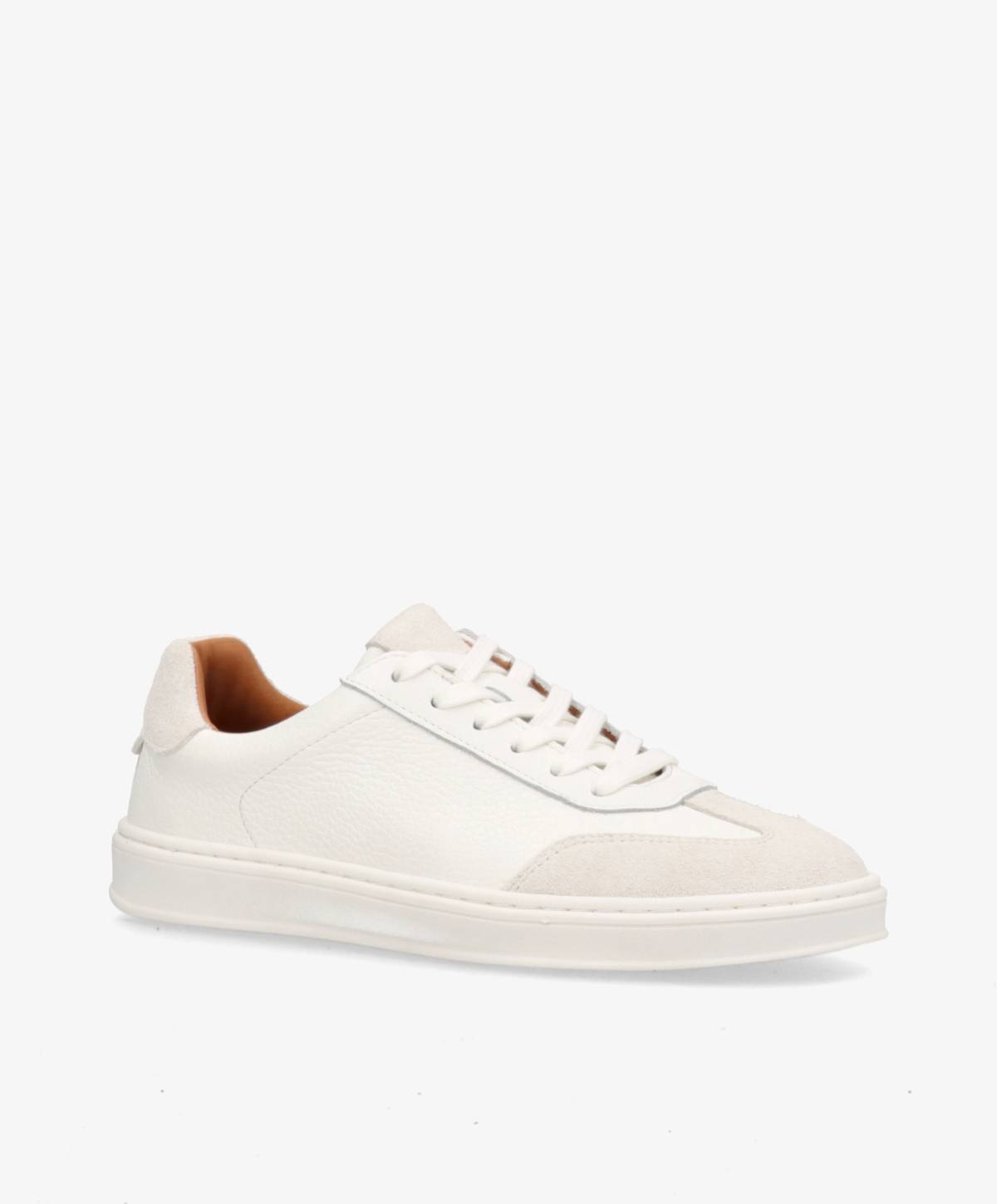SIGNAL PULSE F WHT - Hvid læder med struktur - Sneakers low Dame