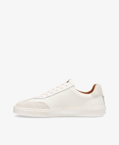 SIGNAL PULSE F WHT - Hvid læder med struktur - Sneakers low Dame