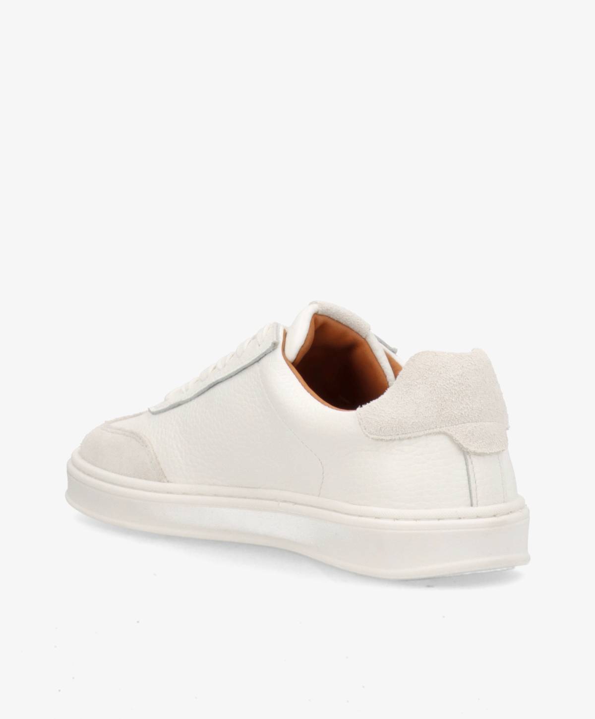 SIGNAL PULSE F WHT - Hvid læder med struktur - Sneakers low Dame