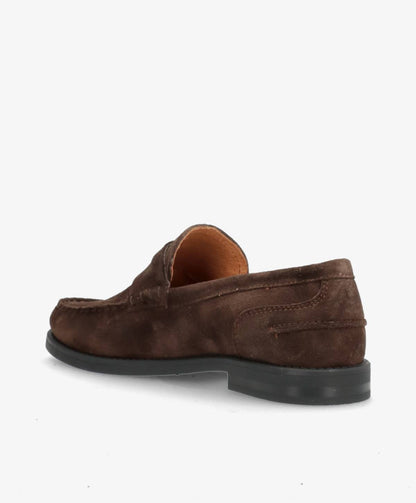 SOLVEJ S - Mørkebrun ruskind - Loafers Dame