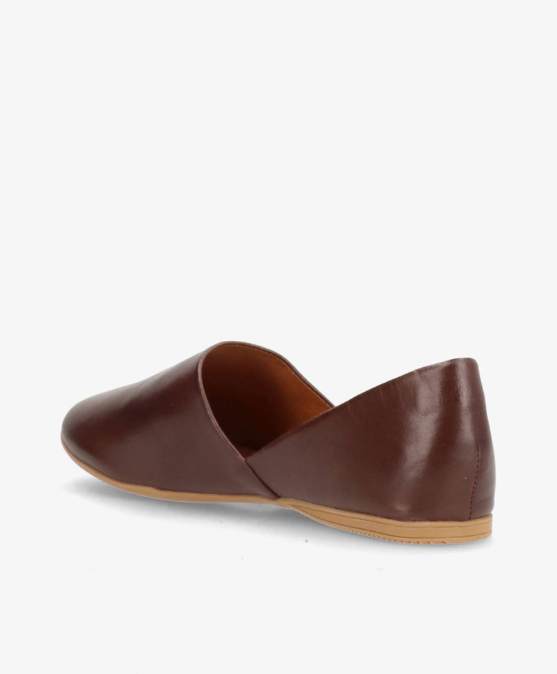 VAYA - Mørkebrun læder - Ballerina Dame