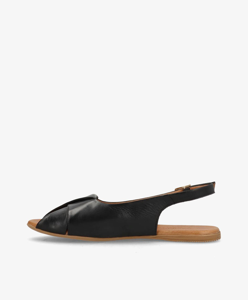 VIDA - Sort læder - Slingback Dame