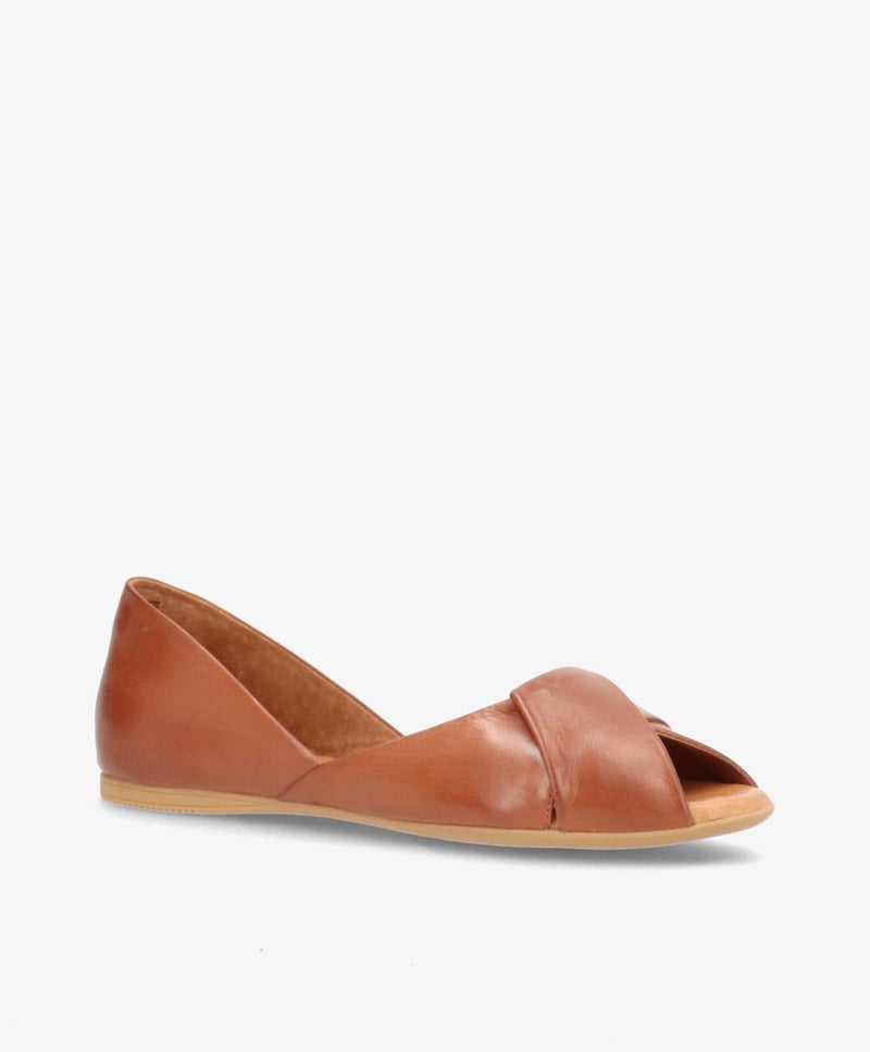 VIVA - Mellembrun læder - Ballerina Dame