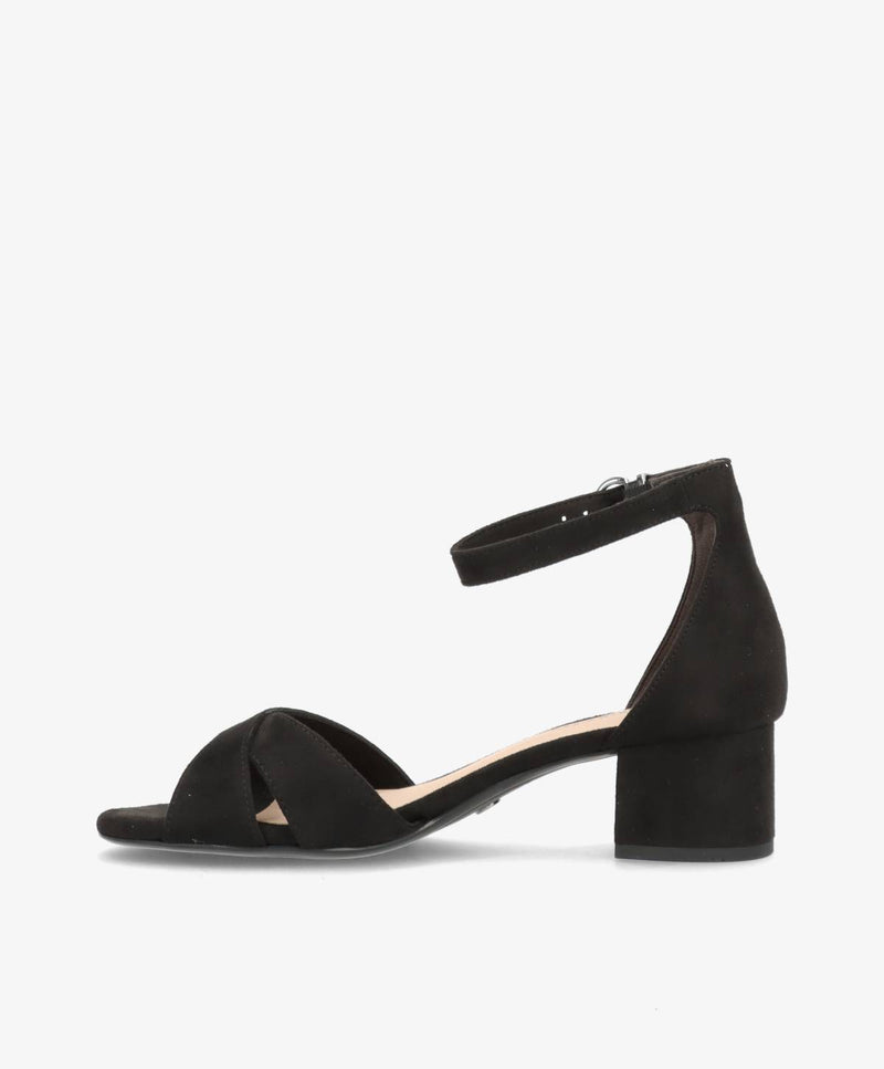 Sandaler med hæl - Sort - Dame